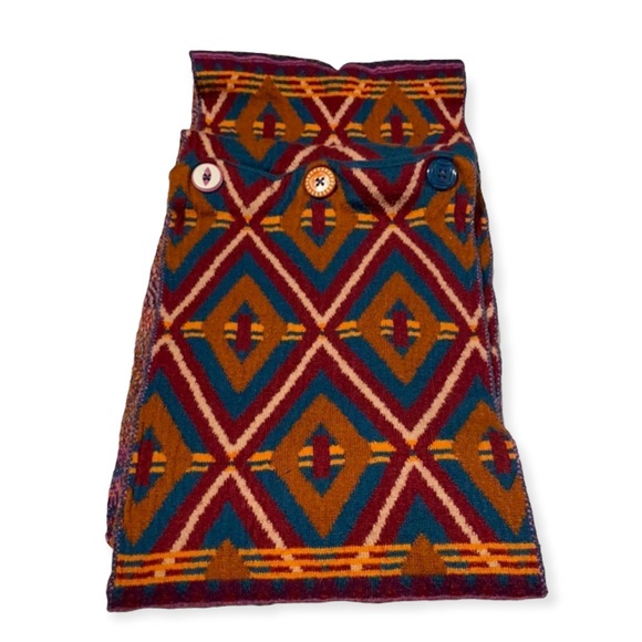 NWT MATILDA JANE Scarf Fall Feels Infinity Southwestern Print Buttons - Picture 2 of 2